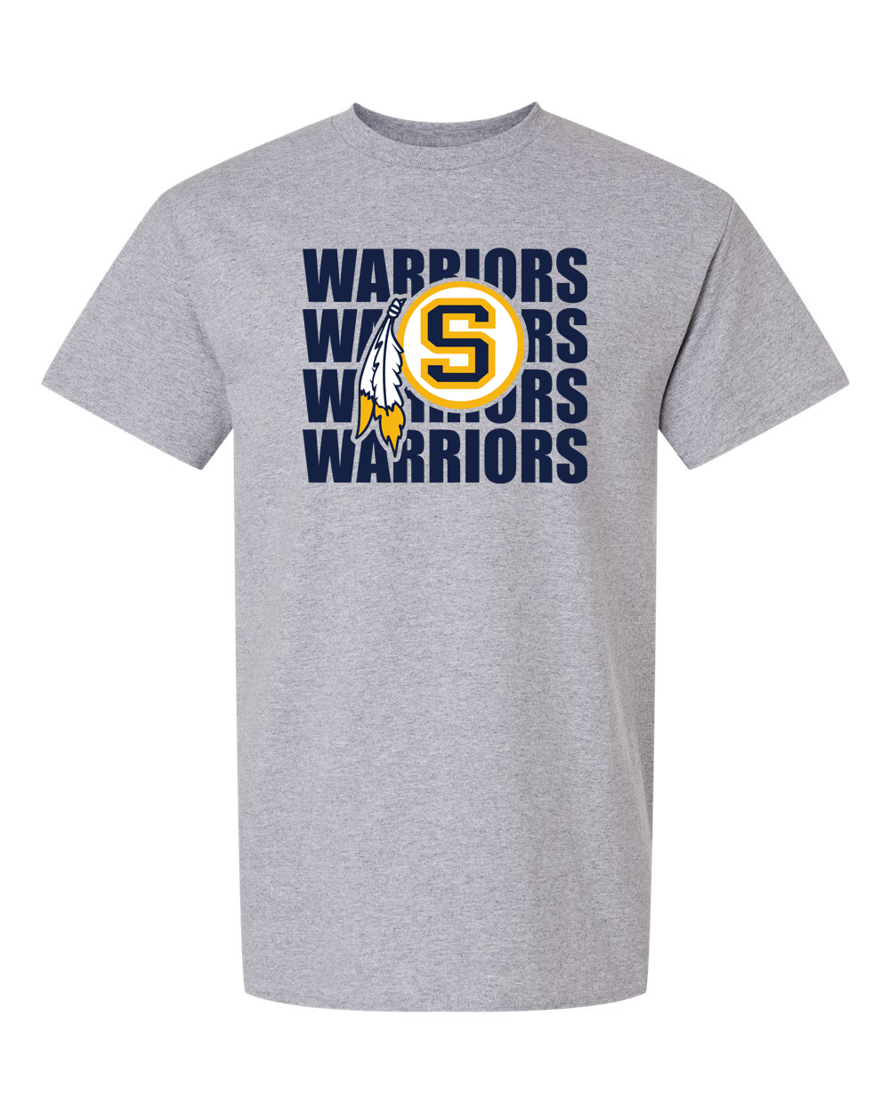 Warriors Repeat Sterling S Logo T-Shirt | SHS Spirit Wear