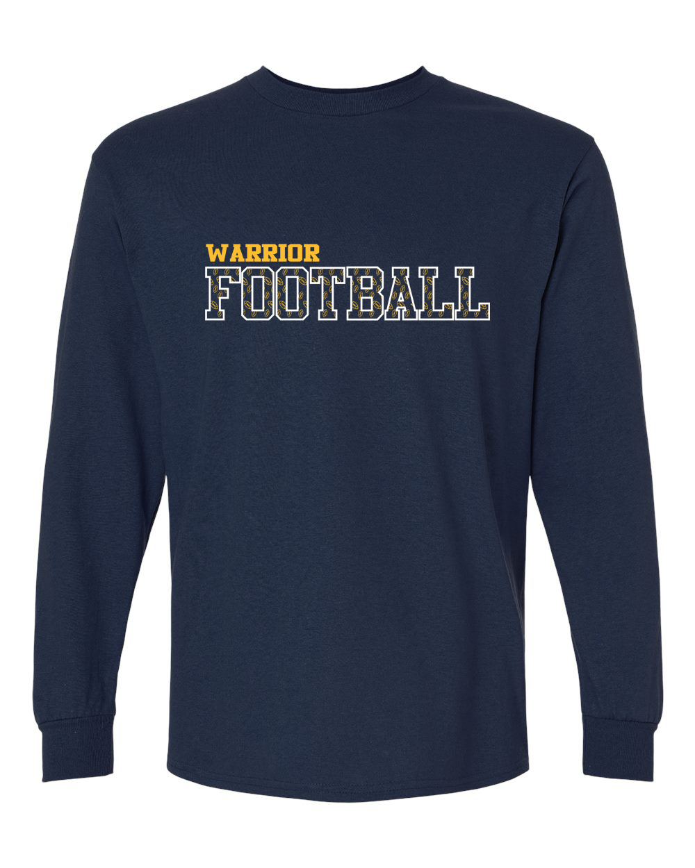 Warrior Football Pattern Long Sleeve Shirt | SHS Spirit Wear