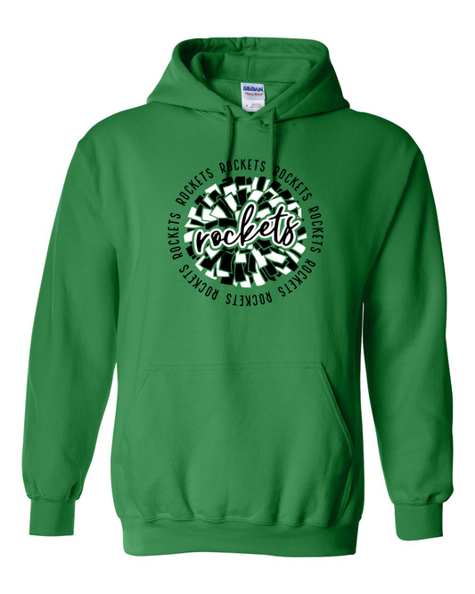 Rock Falls Rockets Repeating Cheer Hoodie | RFHS Spirit Wear