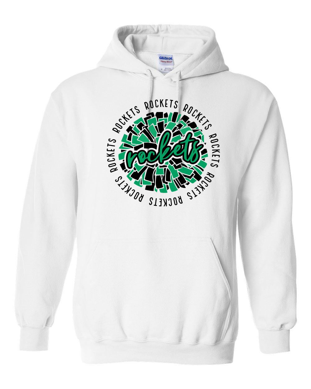 Rock Falls Rockets Repeating Cheer Hoodie | RFHS Spirit Wear