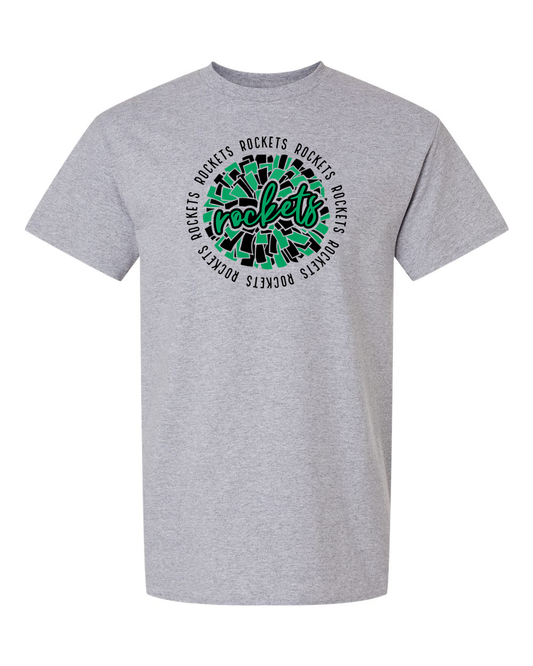 Rock Falls Rockets Repeating Cheer T-Shirt | RFHS Spirit Wear