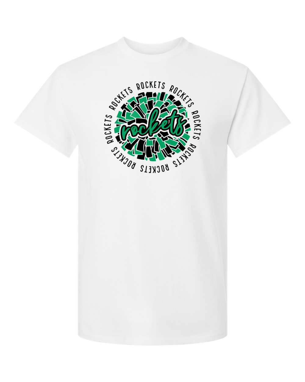 Rock Falls Rockets Repeating Cheer T-Shirt | RFHS Spirit Wear
