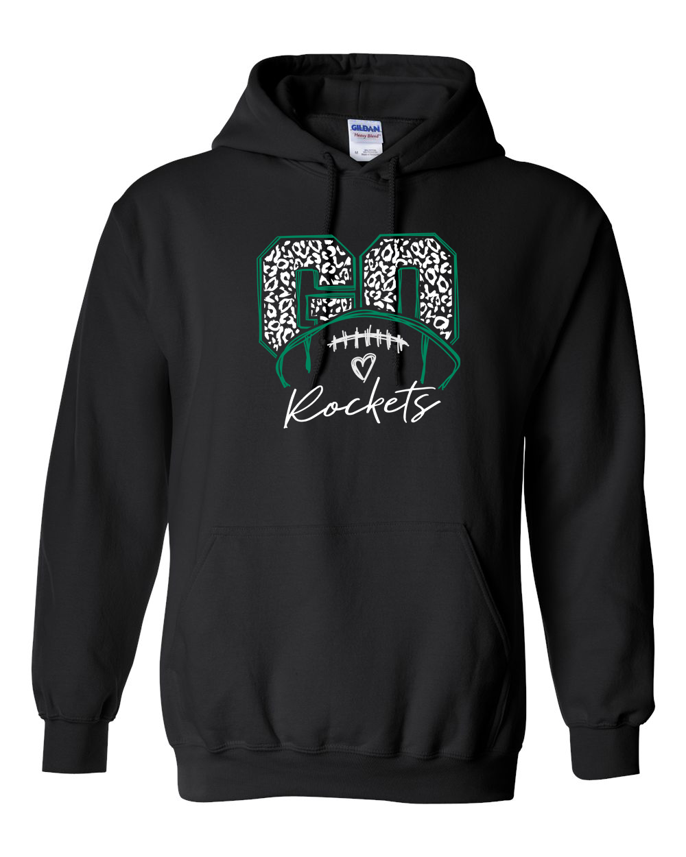 Go Rock Falls Rockets Cheetah Football Hoodie | RFHS Spirit Wear