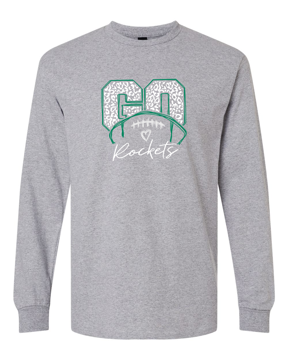 Go Rock Falls Rockets Cheetah Football Long Sleeve Shirt | RFHS Spirit Wear