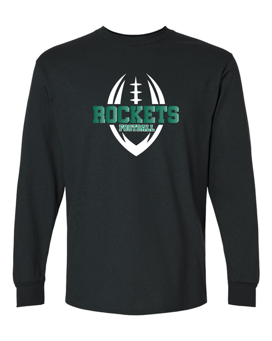 Rock Falls Rockets Football Icon Long Sleeve Shirt | RFHS Spirit Wear