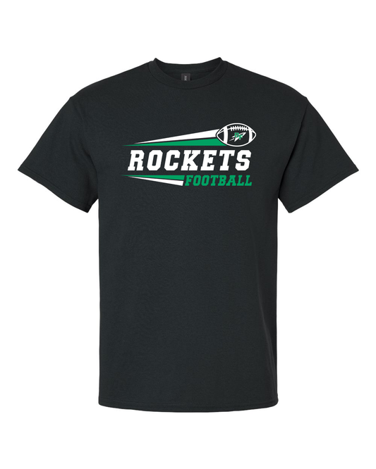 Rock Falls Rockets Flying Football T-Shirt | RFHS Spirit Wear