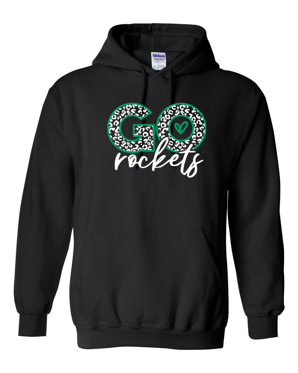 Go Rockets Rock Falls Cheetah Print Hoodie | RFHS Spirit Wear