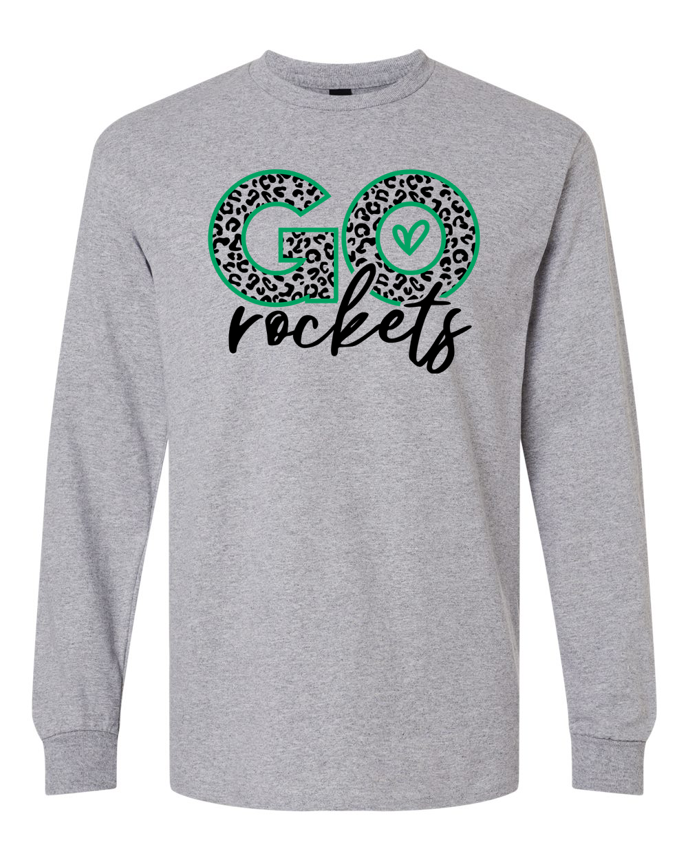 Go Rockets Rock Falls Cheetah Print Long Sleeve Shirt | RFHS Spirit Wear