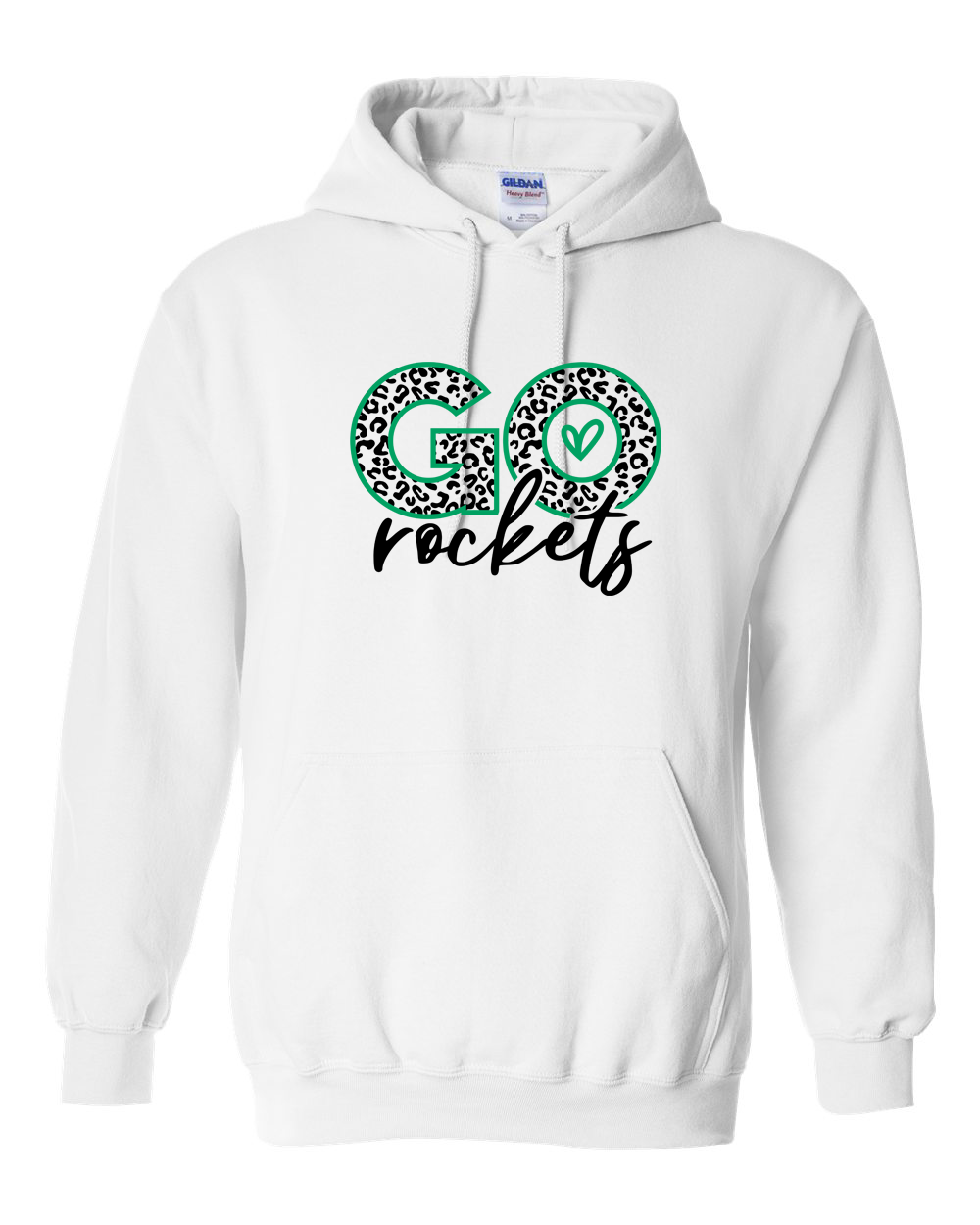 Go Rockets Rock Falls Cheetah Print Hoodie | RFHS Spirit Wear