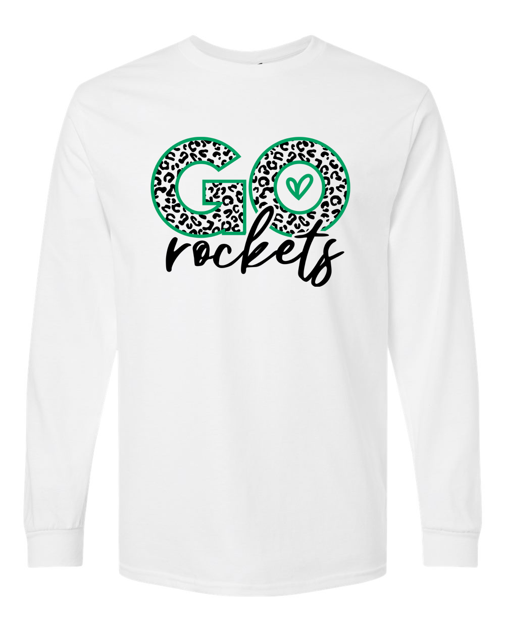 Go Rockets Rock Falls Cheetah Print Long Sleeve Shirt | RFHS Spirit Wear