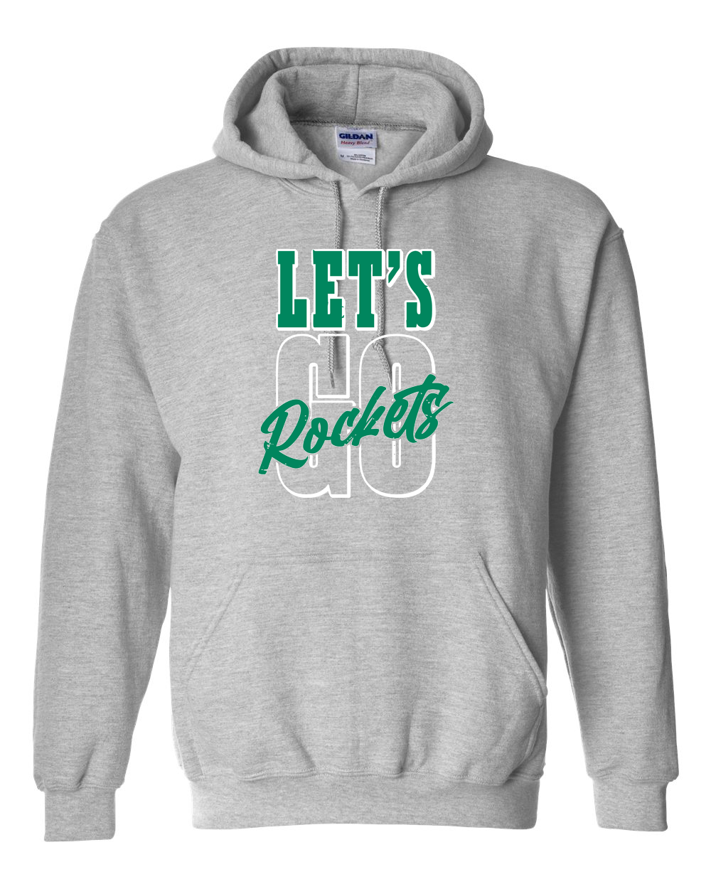 Let's Go Rockets Rock Falls Hoodie | RFHS Spirit Wear