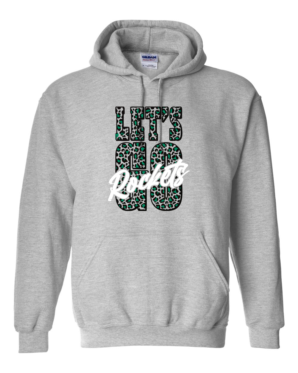 Lets Go Rockets Cheetah Rock Falls Hoodie | RFHS Spirit Wear