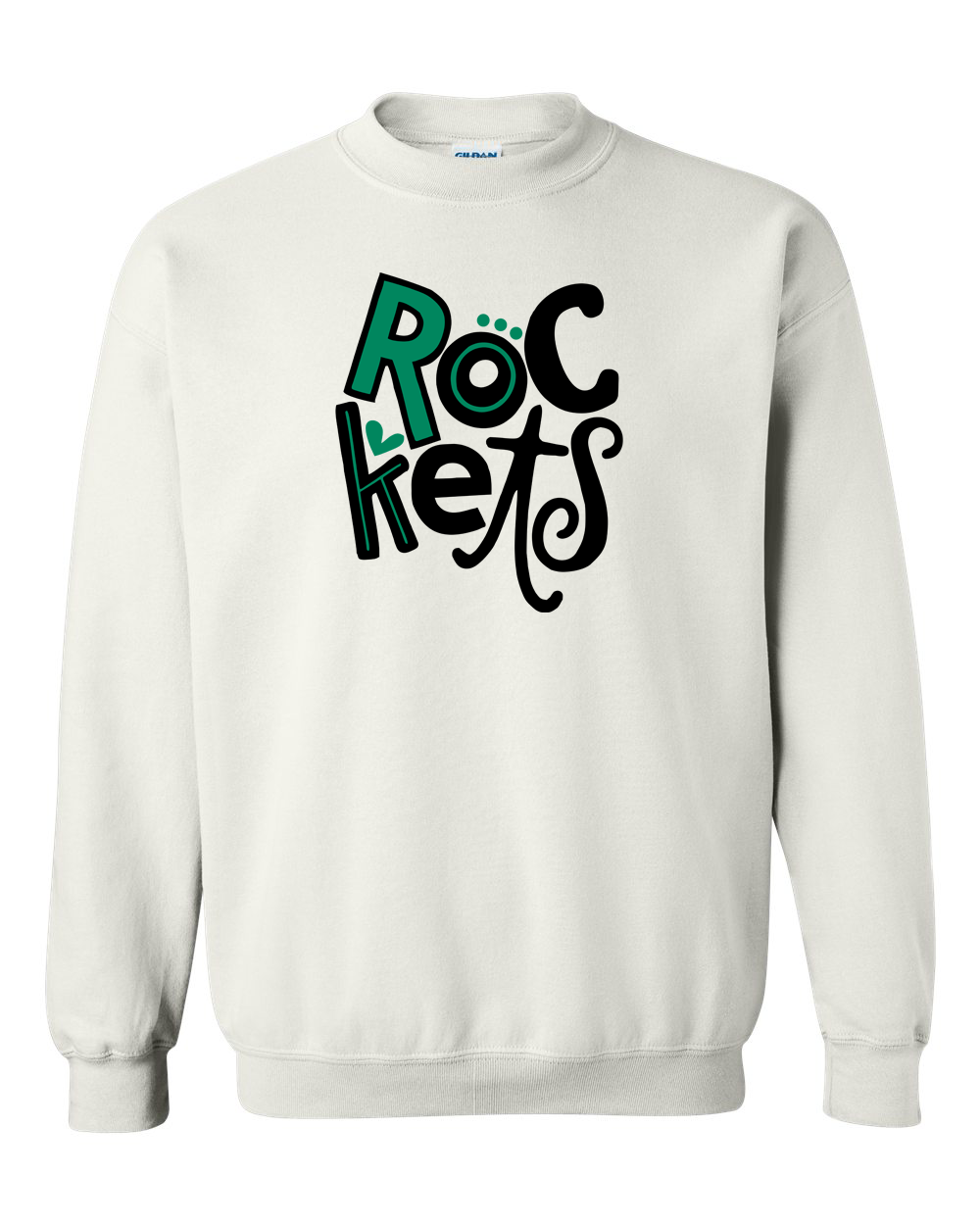 Rockets Rock Falls Crewneck Sweatshirt | RFHS Spirit Wear