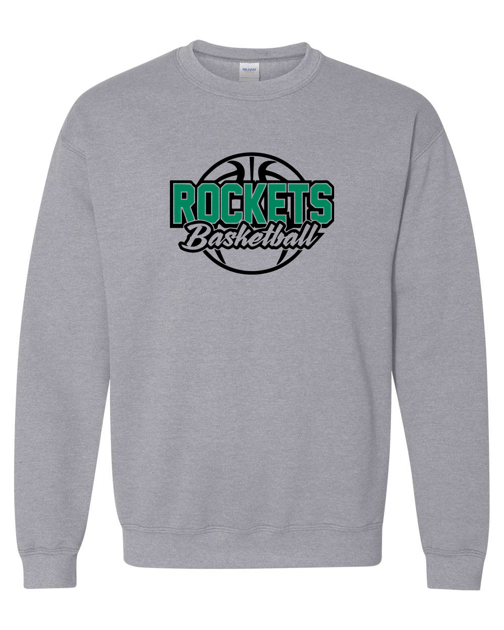 Rock Falls Rockets Basketball Crewneck Sweatshirt | RFHS Spirit Wear
