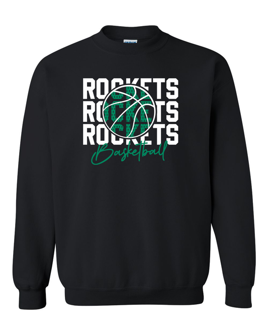 Rock Falls Rockets Basketball Jersey Crewneck Sweatshirt | RFHS Spirit Wear