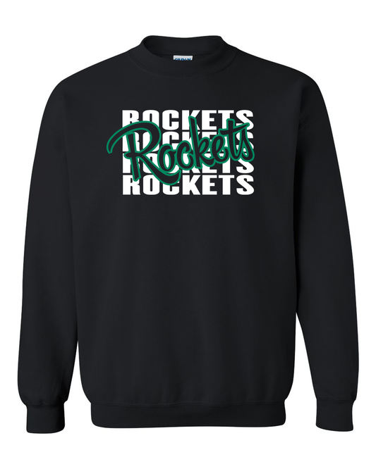Rockets Repeat Rock Falls Rock Falls Crewneck Sweatshirt | RFHS Spirit Wear