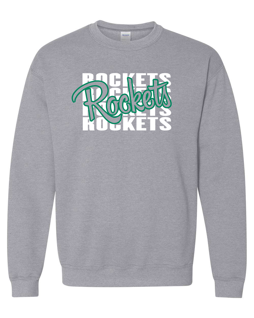 Rockets Repeat Rock Falls Rock Falls Crewneck Sweatshirt | RFHS Spirit Wear