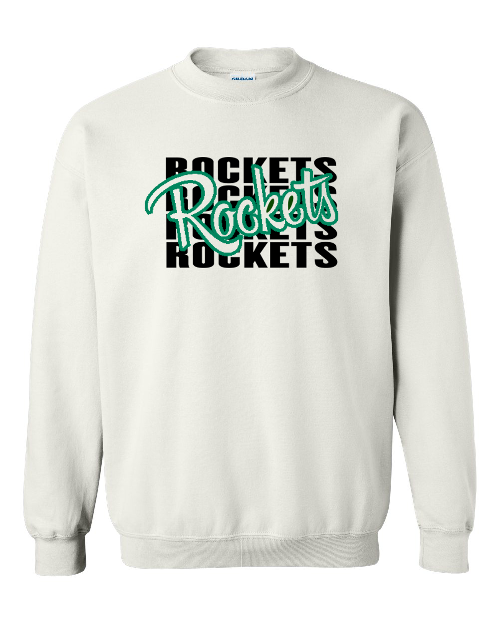 Rockets Repeat Rock Falls Rock Falls Crewneck Sweatshirt | RFHS Spirit Wear