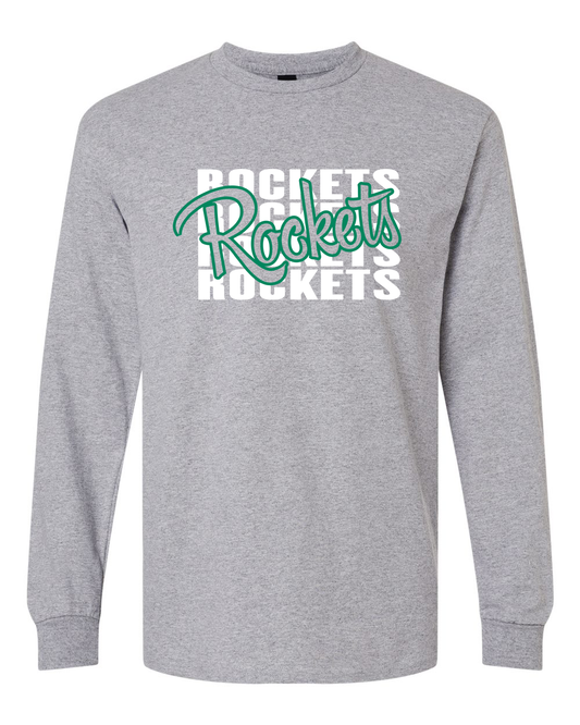 Rockets Repeat Rock Falls Long Sleeve Shirt | RFHS Spirit Wear