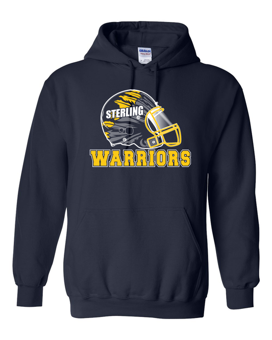 Sterling Warriors Football Helmet Hoodie | SHS Spirit Wear