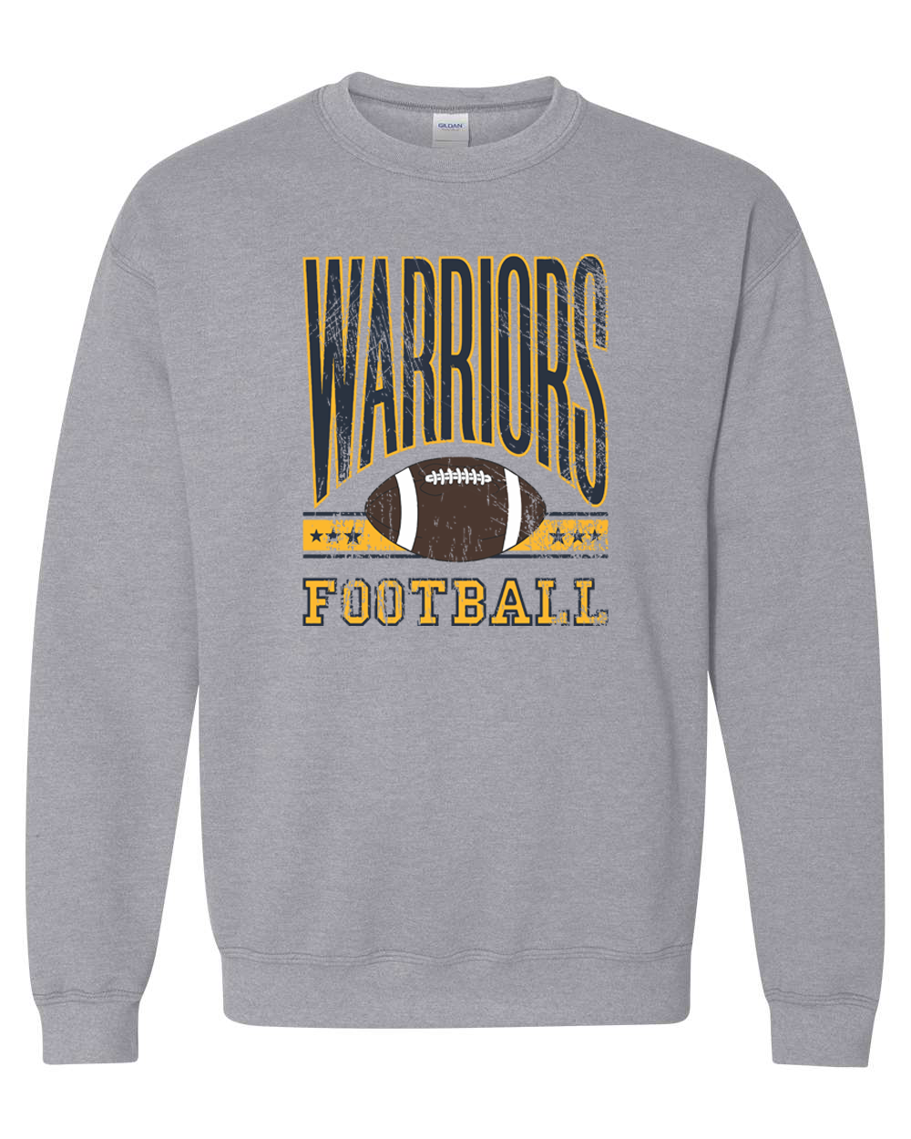 Sterling Warriors Vintage Football Crewneck Sweatshirt | SHS Spirit Wear