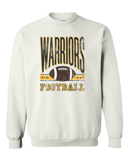 Sterling Warriors Vintage Football Crewneck Sweatshirt | SHS Spirit Wear