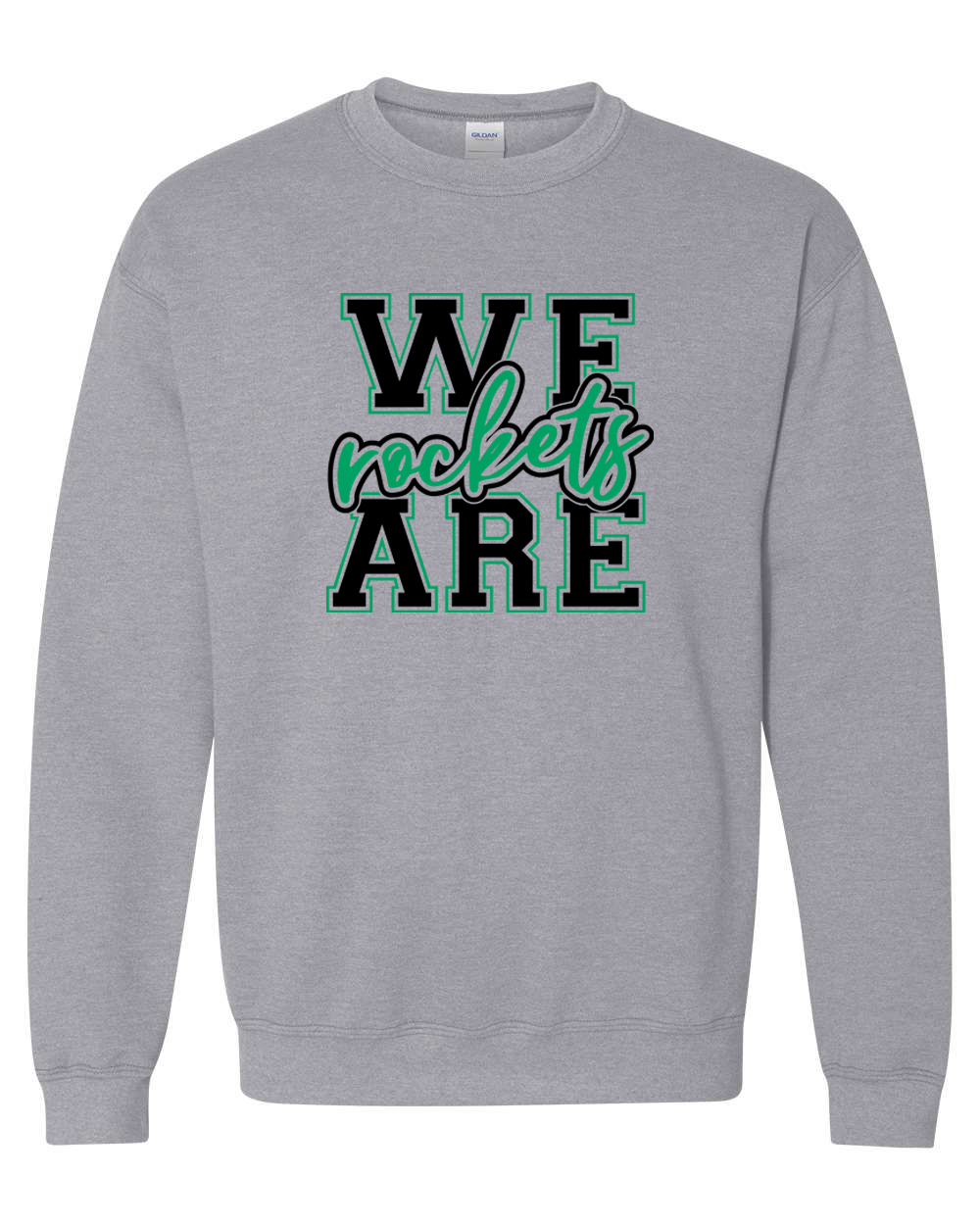 We Are Rockets Rock Falls Crewneck Sweatshirt | RFHS Spirit Wear